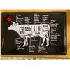 Image 1 : Beef Cutting Tin Sign