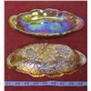 Image 1 : Matching Pair of Carnival Glass Dishes