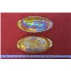 Image 2 : Matching Pair of Carnival Glass Dishes