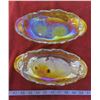 Image 4 : Matching Pair of Carnival Glass Dishes
