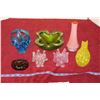 Image 1 : Lot of Assorted Art Glass Items