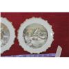 Image 5 : Lot of 6 Currier & Ives Plates; Set of 4 Winter Themed, 2 Others