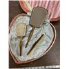 Image 3 : 3 piece dresser set in heart shaped boc(comb,Brush & Mirror)