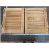 Image 1 : solid fir shutter doors one pair