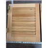 Image 2 : solid fir shutter doors one pair