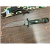 Image 2 : Survival hunting knife with compass, sharpener,fish hook,etc