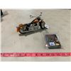 Image 2 : Harley Davidson die cast motorcycle with deck of cards
