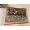 Image 2 : Budweiser vbeer wall clock with horses & wagon GWO