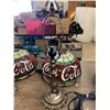 Image 5 : Pair coca-cola table lamps Tiffany style leaded glass