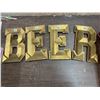 Image 2 : set of BEER metal letters 71/2"x11/2"