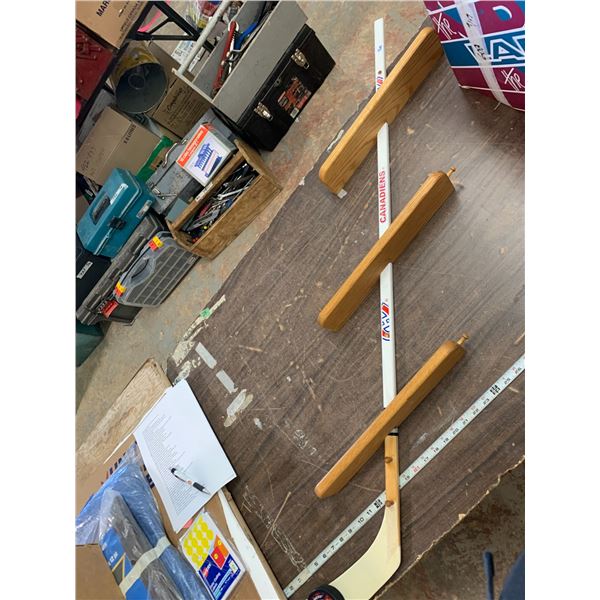 Montreal Canadians Hocky stick wall shelf