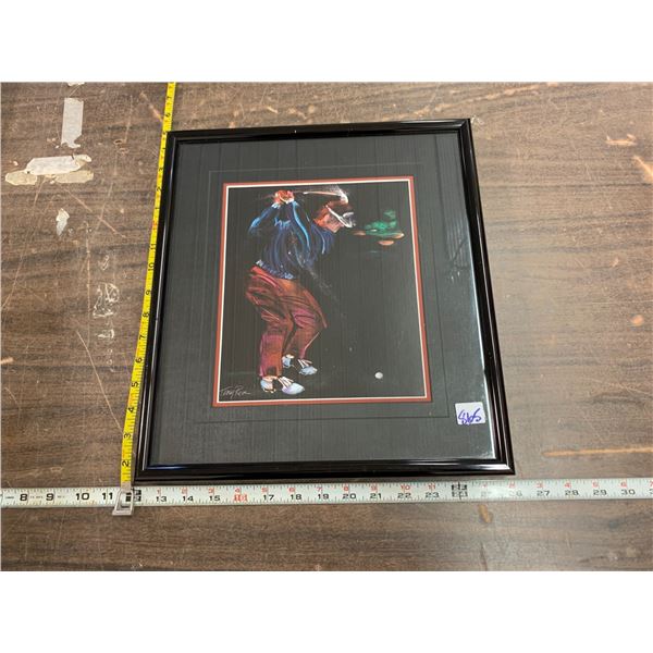 golfing print- framed Terry Rose