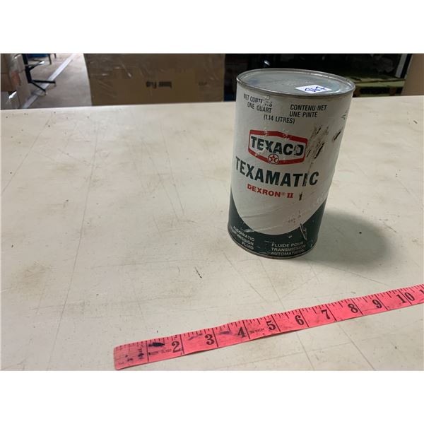 Texaco "Texmatic" oil tin - full