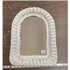 Image 1 : Vintage white wicker mirror