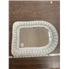 Image 2 : Vintage white wicker mirror