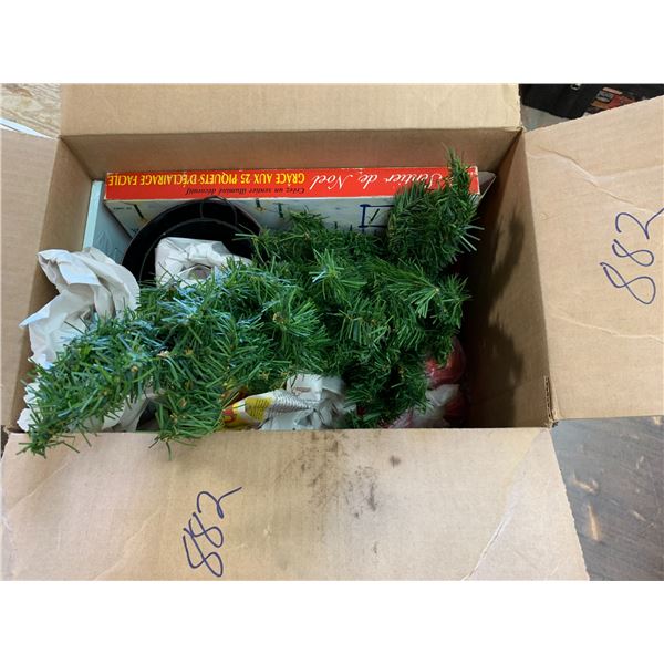 Christmas variety box, ornaments, decorations, etc