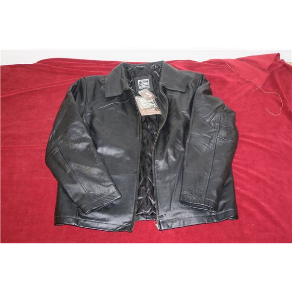 Outer Boundary Size Small Leather Jacket (New)