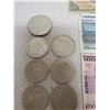 Image 3 : LOT OF PESOS COINS & BILLS