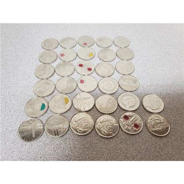 32 X COLLECTIBLE 25 CENTS $8.00 FACE VALUE