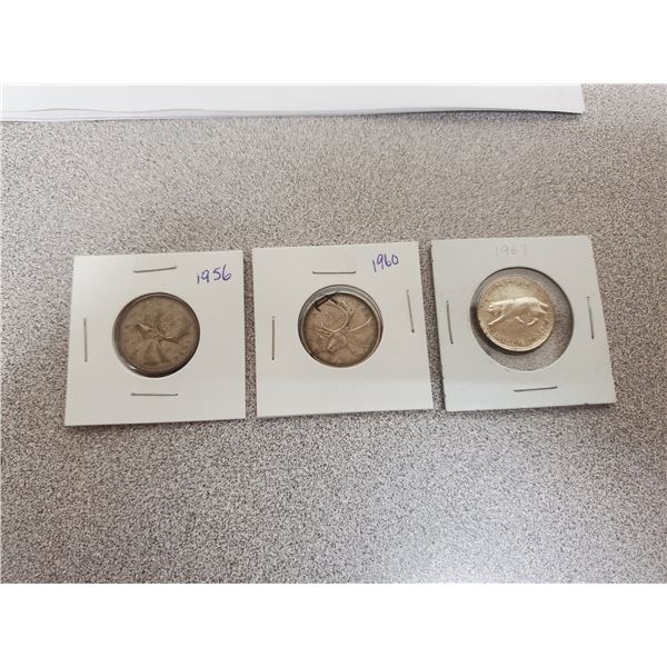 1956, 1960, 1967 25 CENTS