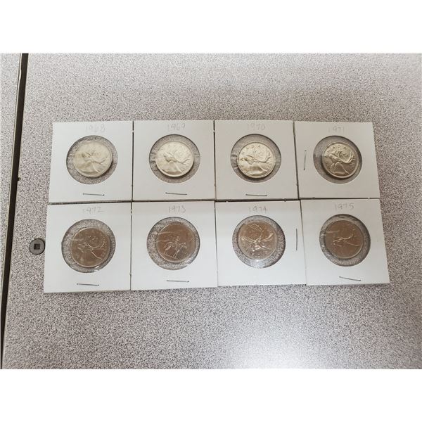 8 25 CENTS 1968-1975