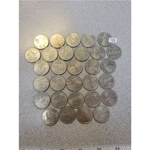 US 'state' quarters, 'Philadelphia' mint $7.50 USD