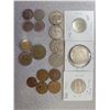 Image 1 : Foreign coins including Swiss silver (1965 5 Franc coin)