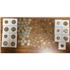 Image 1 : US coin lot - 70 pennies, 12 quarters, 1 50¢ half dollar, 19 nickels, 10 dimes