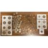 Image 4 : US coin lot - 70 pennies, 12 quarters, 1 50¢ half dollar, 19 nickels, 10 dimes