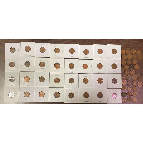 collector pennies 1940-1960