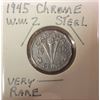 Image 4 : 1943 Tombac WW2 Victory Coin, 1945 WW2 Chrome Steel