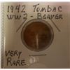 Image 1 : 1942 Tombac WW2 Beaver Coin