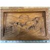 Image 1 : Wood Carved Horse and Sleigh