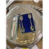 Image 2 : Lot Silver Sppoons and Trayws