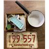 Image 1 : Lot Licence Plate, Dipping Pot