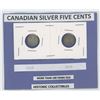 Image 1 : Silver Five Cents 1918 and 1920