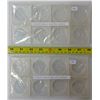 Image 1 : 2 Packages of 8 Silver Dollar Size Coin Holders