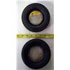 Image 2 : 2 - Rubber Tire Ashtrays - 1 has Crack