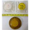 Image 5 : 3 Glass Advertising Ashtrays