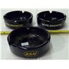 Image 2 : 3 Advertising Ashtrays