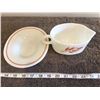 Image 2 : Vintage Pyrex Autumn Harvest Wheat gravy boat and saucer.  No chips or cracks, excellent paint.