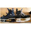 Image 5 : 2x pairs of skates - Size 5D CCM SE Zone 88 good condition, #2 Bauer Air 70 size unknown likely 8 ½,