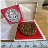 Image 2 : 1977 Franklin Mint Bronze Calendar/ Art Medal
