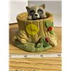 Image 1 : Raccoon/Tree stump Ornament