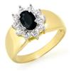 Image 1 : CERTIFIED  0.65ctw SAPPHIRE LADIES RING YELLOW GOLD