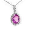 Image 1 : CERTIFIED 2.05 ctw AMETHYST & DIAMOND PENDANT GOLD