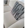 Image 2 : White Ripple Couch with small side table 86"L x 39"W x 37"H