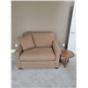Image 1 : Brown LazyBoy Single Hide-a-bed with Side Table