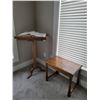 Image 1 : Wooden Table 24"L x 15"W x 18"H/Book Stand with Dictionary's 24"L x 16.5"W x 36"H