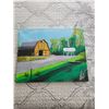 Image 1 : Barn Canvas Painting HJB 20"W x 16"H